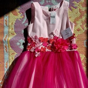 Light Pink and Magenta Tulle Dress